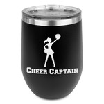 Cheerleader Stemless Wine Tumbler - 5 Color Choices - Stainless Steel  (Personalized)