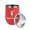 Cheerleader Stainless Wine Tumblers - Coral - Double Sided - Alt View
