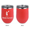 Cheerleader Stainless Wine Tumblers - Coral - Single Sided - Approval