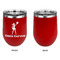 Cheerleader Stainless Wine Tumblers - Red - Single Sided - Approval