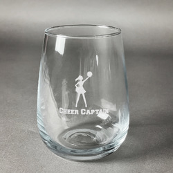 Cheerleader Stemless Wine Glass - Engraved (Personalized)