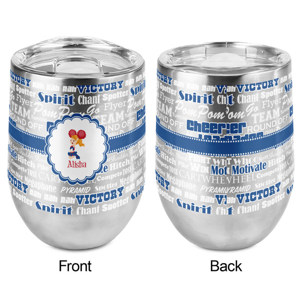Cheerleader Stemless Wine Tumbler - Full Print - Approval