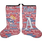 Cheerleader Holiday Stocking - Double-Sided - Neoprene (Personalized)