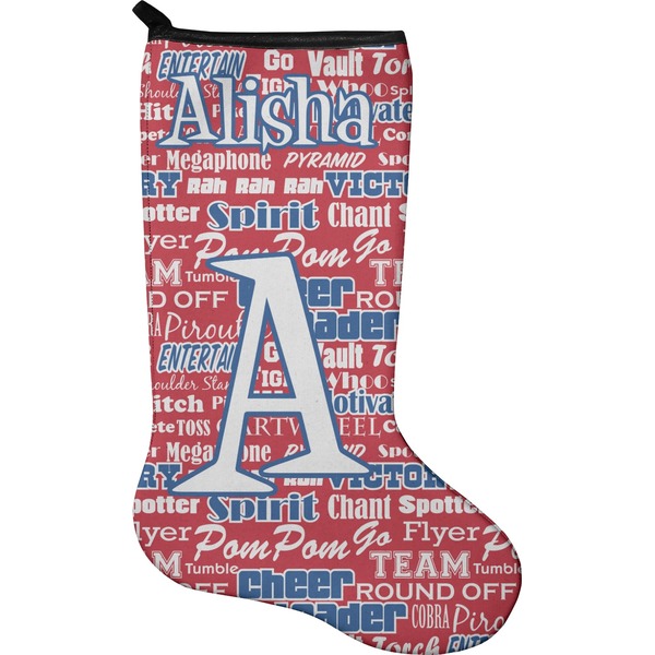 Custom Cheerleader Holiday Stocking - Neoprene (Personalized)