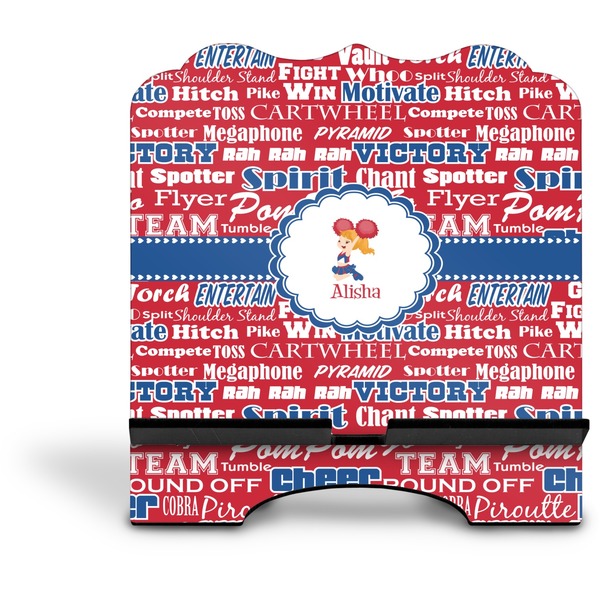 Cheerleader Stylized Tablet Stand - Front without iPad