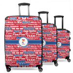 Cheerleader 3 Piece Luggage Set - 20" Carry On, 24" Medium Checked, 28" Large Checked (Personalized)
