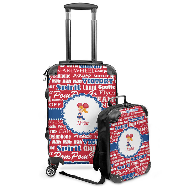 Custom Cheerleader Kids 2-Piece Luggage Set - Suitcase & Backpack (Personalized)