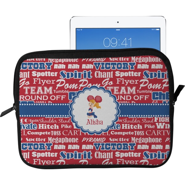 Custom Cheerleader Tablet Case / Sleeve - Large (Personalized)