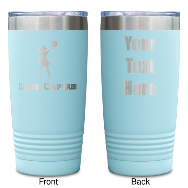 Cheerleader Teal Polar Camel Tumbler - 20oz -Double Sided - Approval