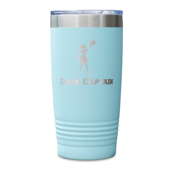 Cheerleader Teal Polar Camel Tumbler - 20oz - Single Sided - Approval