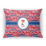 Cheerleader Rectangular Throw Pillow Case - 12"x18" (Personalized)