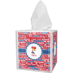 Cheerleader Tissue Box Cover (Personalized)