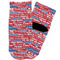 Cheerleader Toddler Ankle Socks - Single Pair - Front and Back