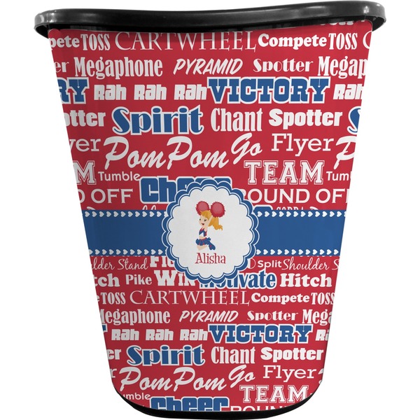 Cheerleader Trash Can Black