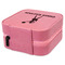 Cheerleader Travel Jewelry Boxes - Leather - Pink - View from Rear