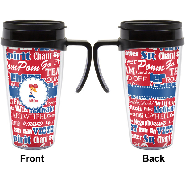 Cheerleader Travel Mug with Black Handle - Approval