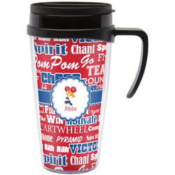 Cheerleader Acrylic Travel Mug with Handle (Personalized)