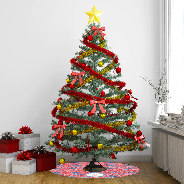 Cheerleader Tree Skirt - In context