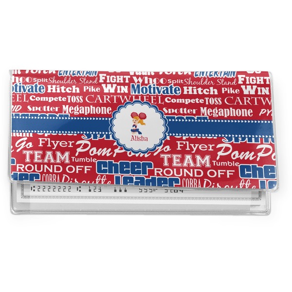 Custom Cheerleader Vinyl Checkbook Cover (Personalized)