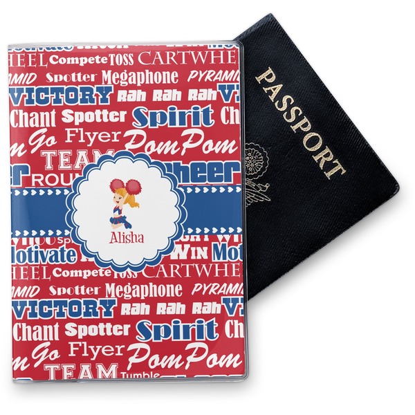 Custom Cheerleader Vinyl Passport Holder (Personalized)