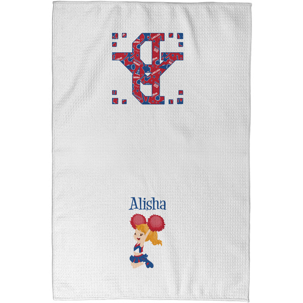 Cheerleader Waffle Towel - Partial Print - Approval Image