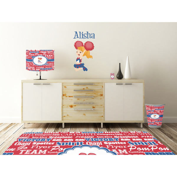Cheerleader Wall Graphic Decal Wooden Desk