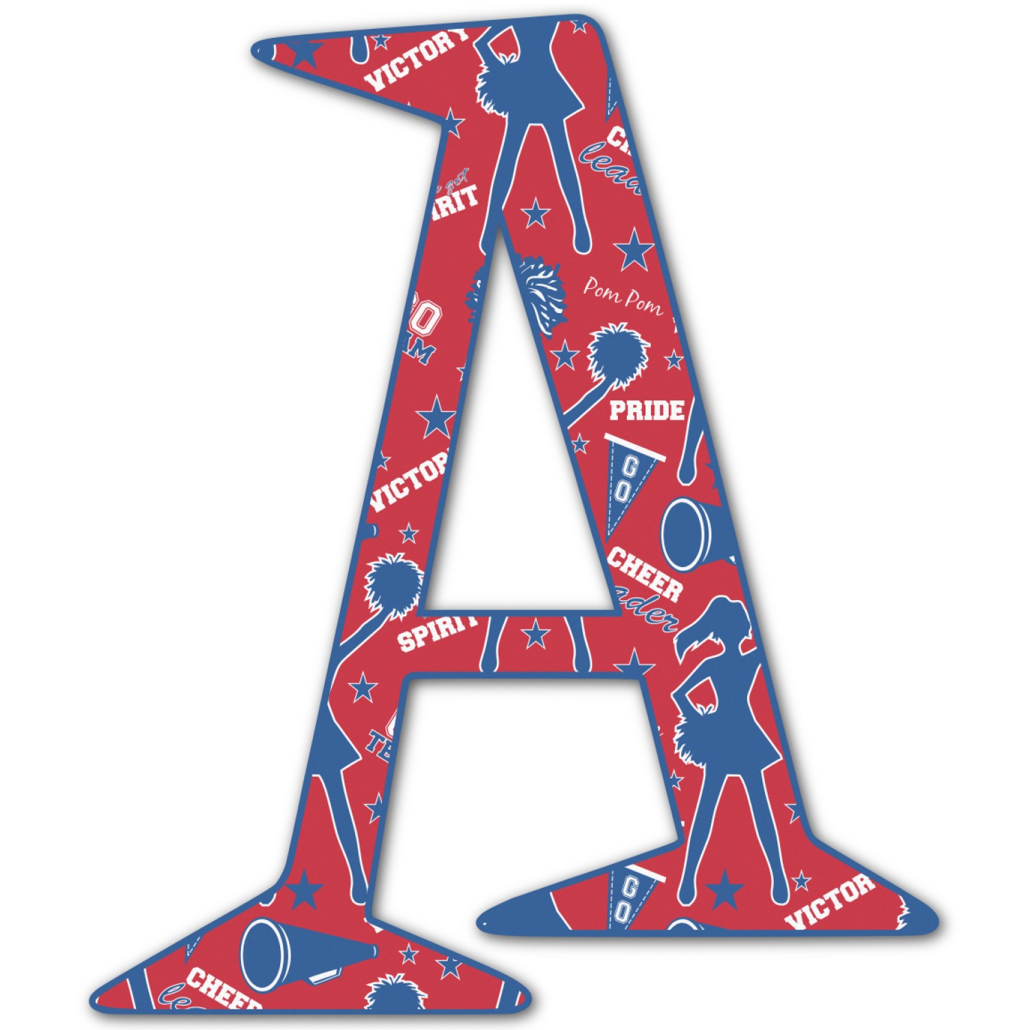 Cheerleader Letter Decal Custom Sizes Personalized YouCustomizeIt