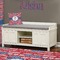 Cheerleader Wall Name Decal Above Storage bench