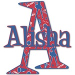 Cheerleader Name & Initial Decal - Up to 9"x9" (Personalized)