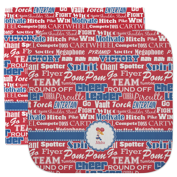 Custom Cheerleader Facecloth / Wash Cloth (Personalized)