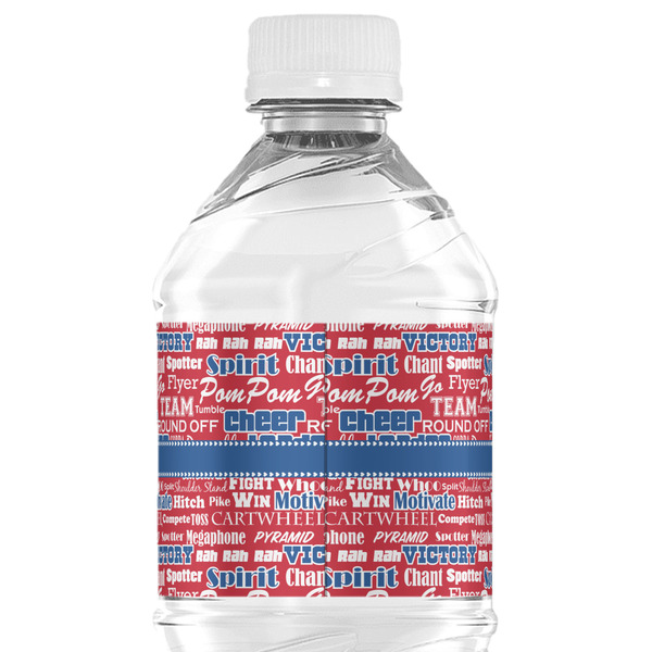 Cheerleader Water Bottle Label - Back View