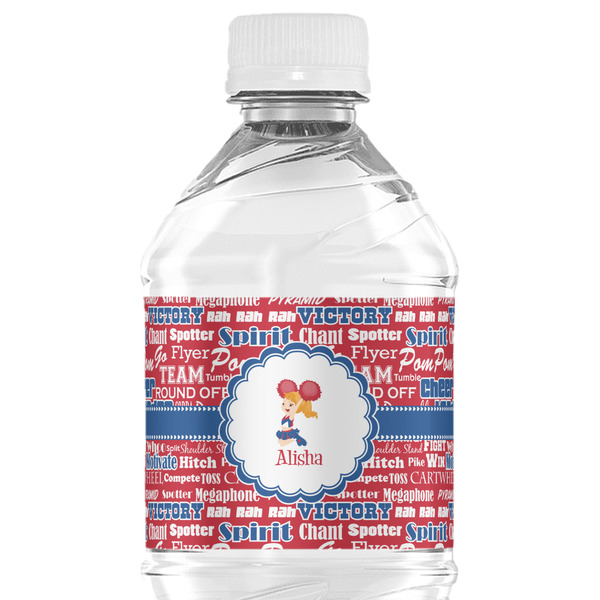 Custom Cheerleader Water Bottle Labels - Custom Sized (Personalized)