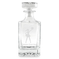 Cheerleader Whiskey Decanter - 26 oz Square (Personalized)