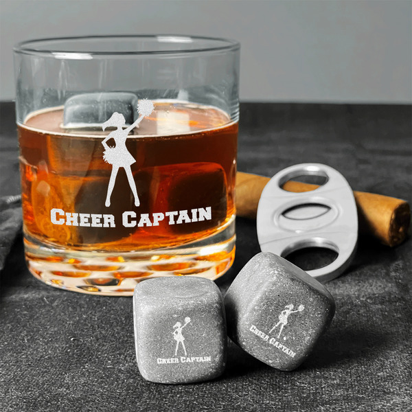 Cheerleader Whiskey Stones - Set of 3 - In Context