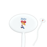 Cheerleader Oval Plastic Stir Sticks (Personalized)