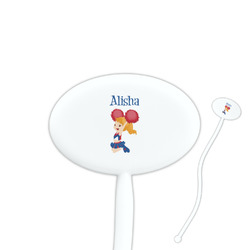 Cheerleader Oval Plastic Stir Sticks (Personalized)