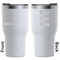 Cheerleader White RTIC Tumbler - Front and Back