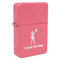 Cheerleader Windproof Lighter - Pink - Single Sided (Personalized)