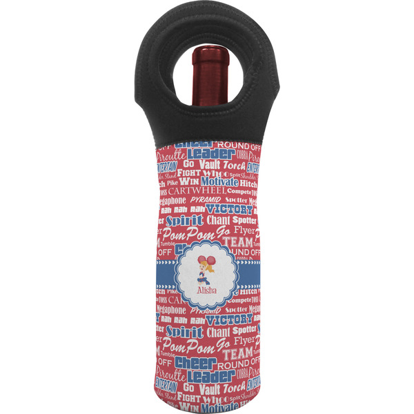 Custom Cheerleader Wine Tote Bag (Personalized)