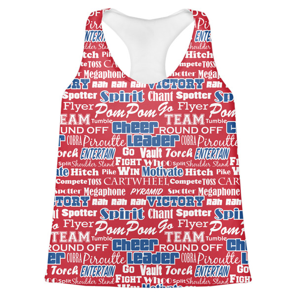 Custom Cheerleader Womens Racerback Tank Top - X Small