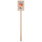 Cheerleader Wooden 6.25" Stir Stick - Rectangular - Single Stick