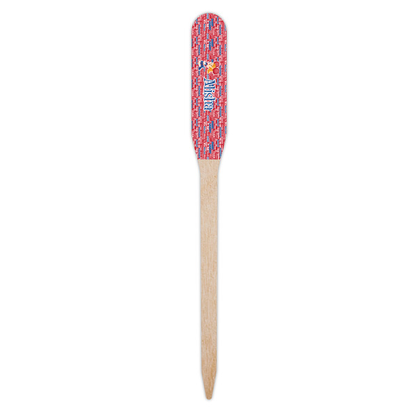 Cheerleader Wooden Food Pick - Paddle - Single Pick