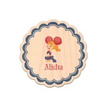 Cheerleader Genuine Maple or Cherry Wood Sticker (Personalized)