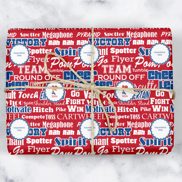 Custom Cheerleader Wrapping Paper (Personalized)