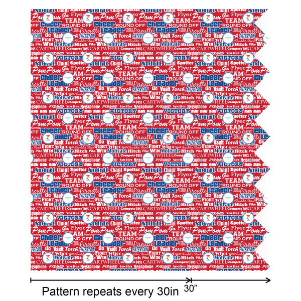 Cheerleader Wrapping Paper Roll - Matte - Partial Roll