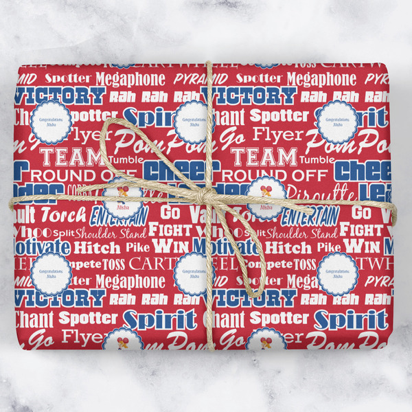 Cheerleader Wrapping Paper Roll - Matte - Wrapped Box