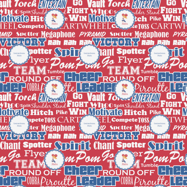 Cheerleader Wrapping Paper Square