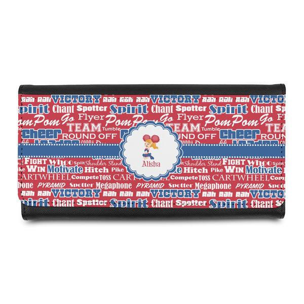 Custom Cheerleader Leatherette Ladies Wallet (Personalized)
