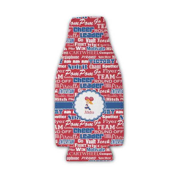 Custom Cheerleader Zipper Bottle Cooler (Personalized)