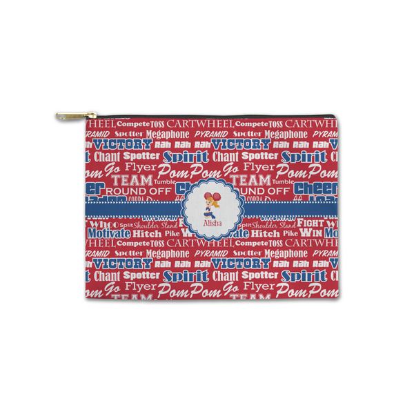 Custom Cheerleader Zipper Pouch - Small - 8.5"x6" (Personalized)